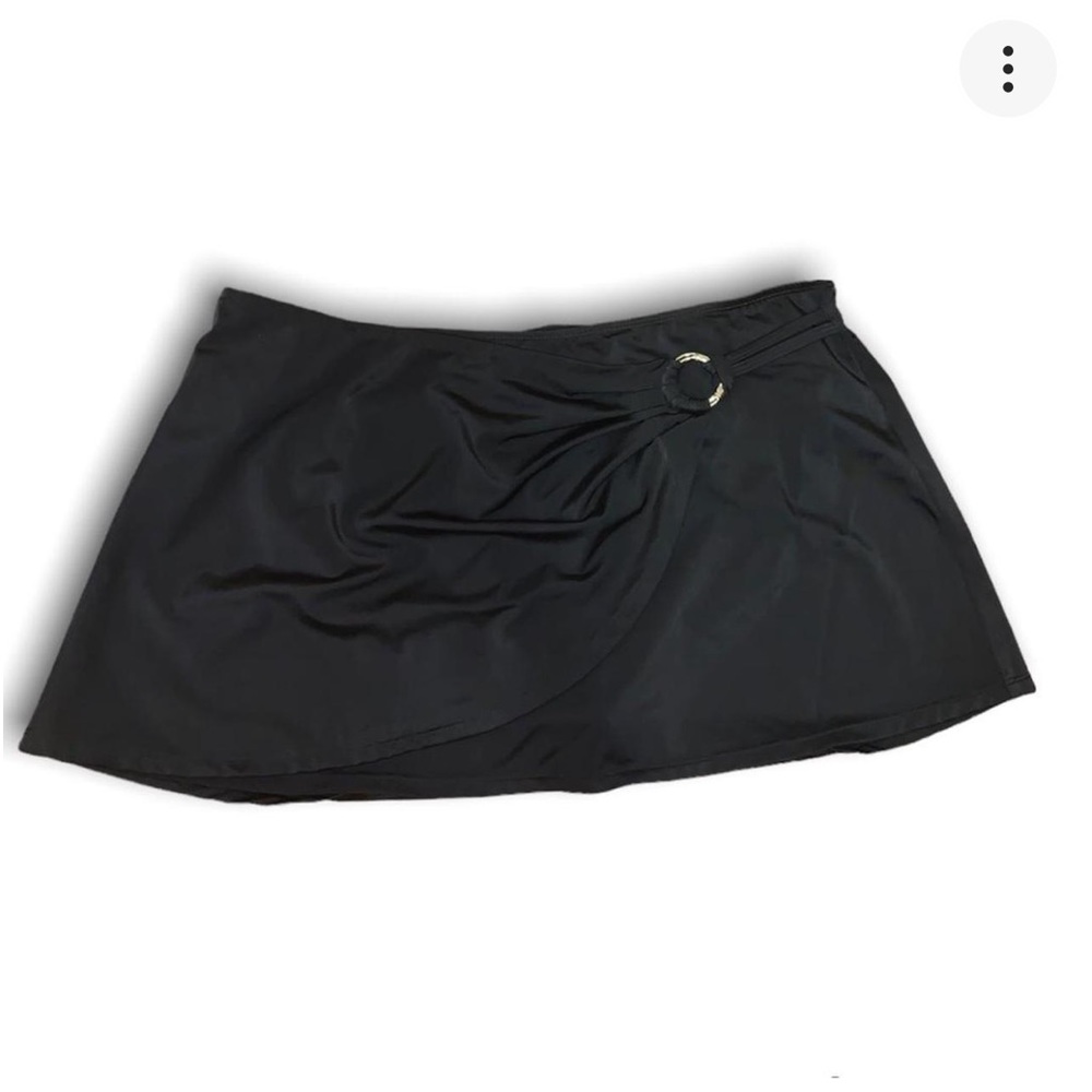 Mini black with side silver ring skirt